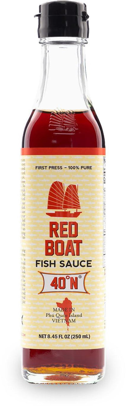 Fischsauce Red Boat 40°N in Glasflasche, asiatische Würze, 250 ml, vietnamesisches Produkt