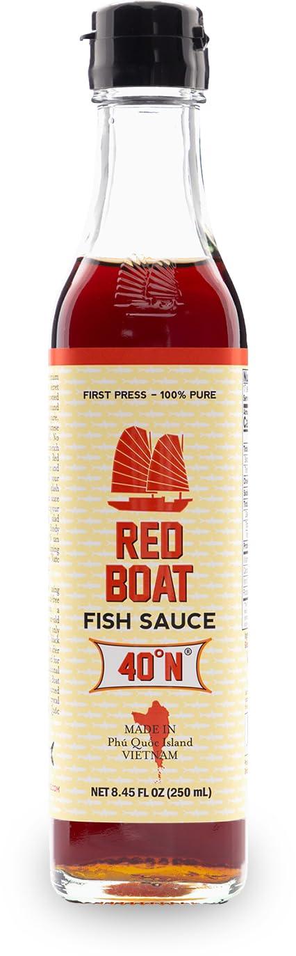 Fischsauce Red Boat 40°N in Glasflasche, asiatische Würze, 250 ml, vietnamesisches Produkt