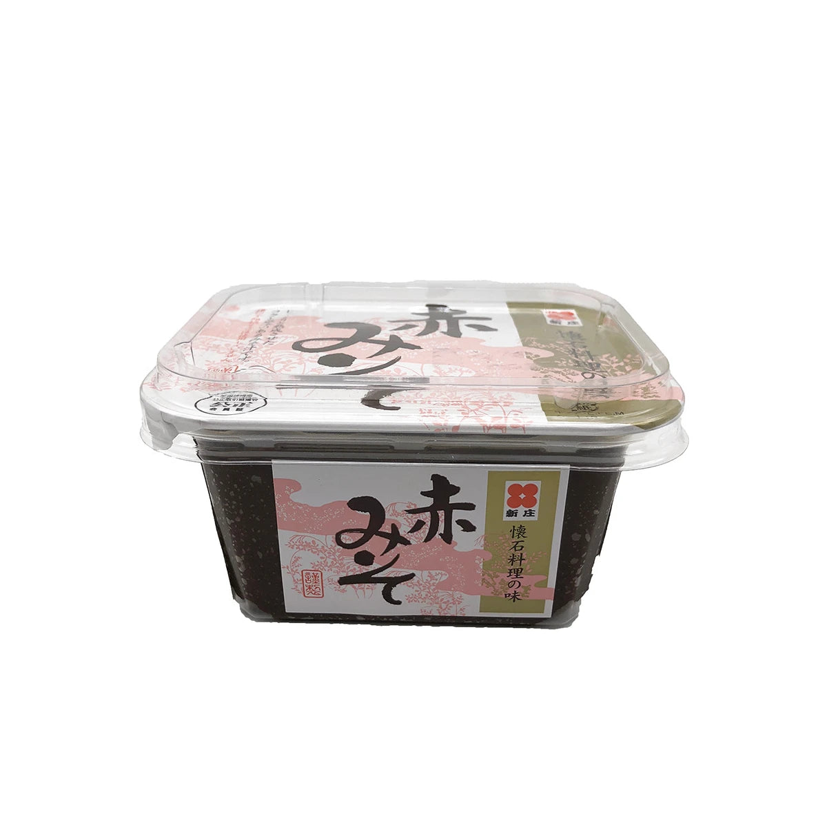 Herzhafte Miso-Suppe zubereitet mit dunkler Aka Miso Paste in einer schwarzen Schale