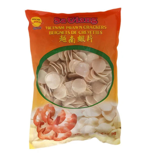 1kg Vorratspackung der original Sa Giang Krabbenchips Rohlinge aus Vietnam.